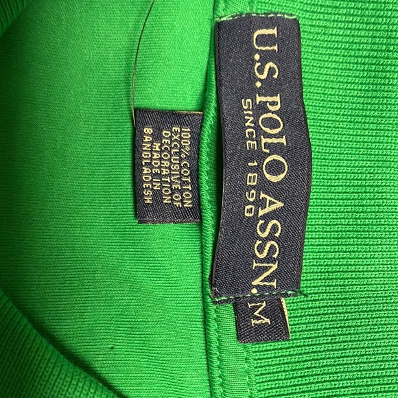 New U.S. Polo Assn Men’s Green Polo Shirt, M - Picture 14 of 15